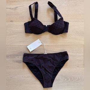 Pale Swimwear Bikini in Marino Plaid
